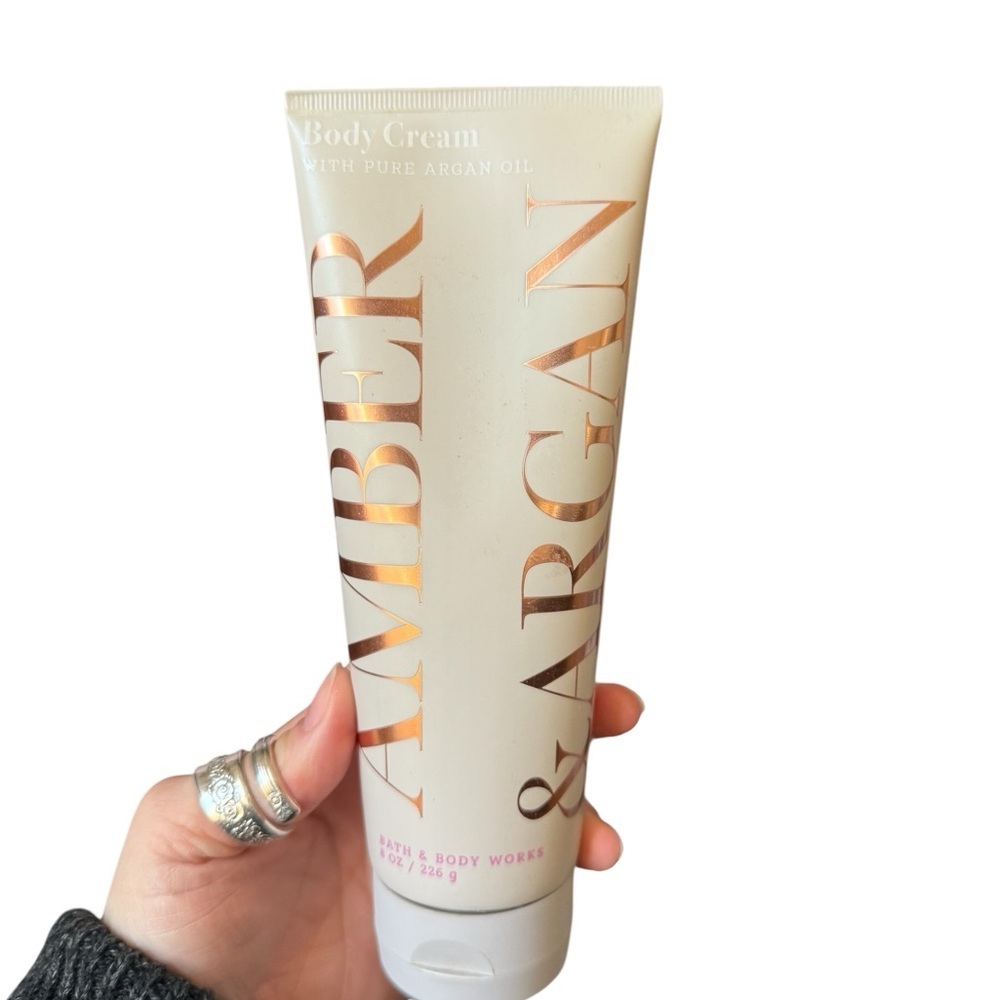 Bath & Body Works Amber & Argan Body Cream (Rare and Discontinued)